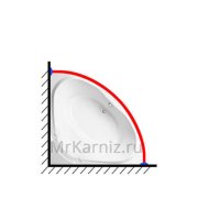 Радиусные карнизы для ванной